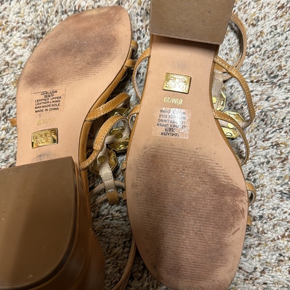 LOUISE ET CIE ELAZER EMBELLISHED SANDAL. Gladiator Style, Slip on zip closure - Picture 3 of 4